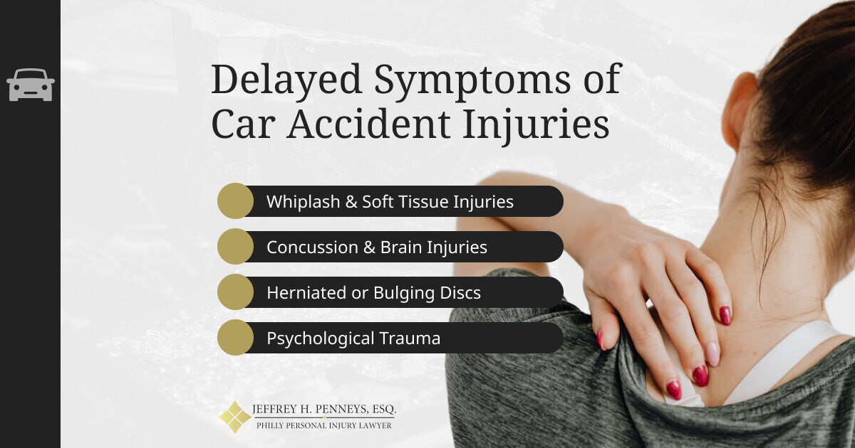 Delayed Symptoms of Car Accident Injuries