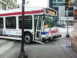 Septa bus in an accident